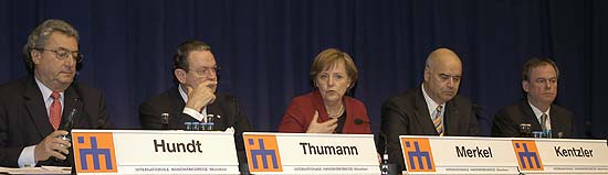 Bundeskanzlerin Angela Merkel beim Münchner Spitzengespräch der Deutschen Wirtschaft 2006 (©Foto: Ingrid Grossmann)